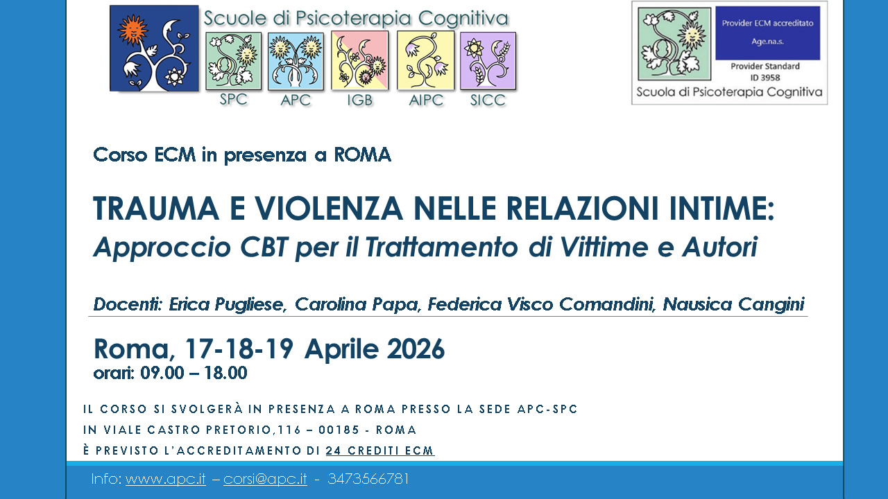 ROMA - TRAUMA E VIOLENZA NELLE RELAZIONI INTIME