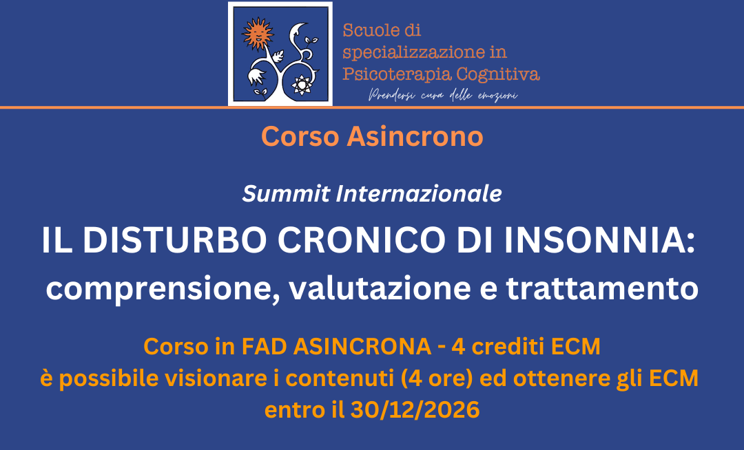 Summit Internazionale - IL DISTURBO CRONICO DI INSONNIA: comprensione, valutazione e trattamento - 2026